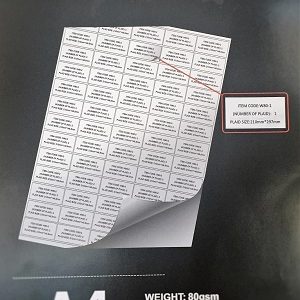 105x148cm 50 folhas adesiva Matt-Auto A4/80g (4 etiquetas)