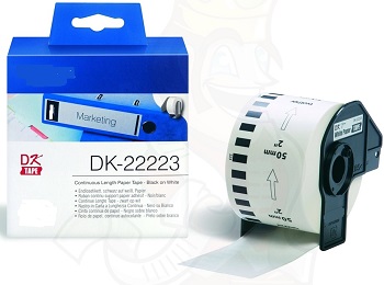 White 50mmX30.48m para Brother P-Touch QL1000 1050 1060