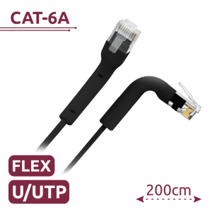 UTP6A-FLEX-2BK